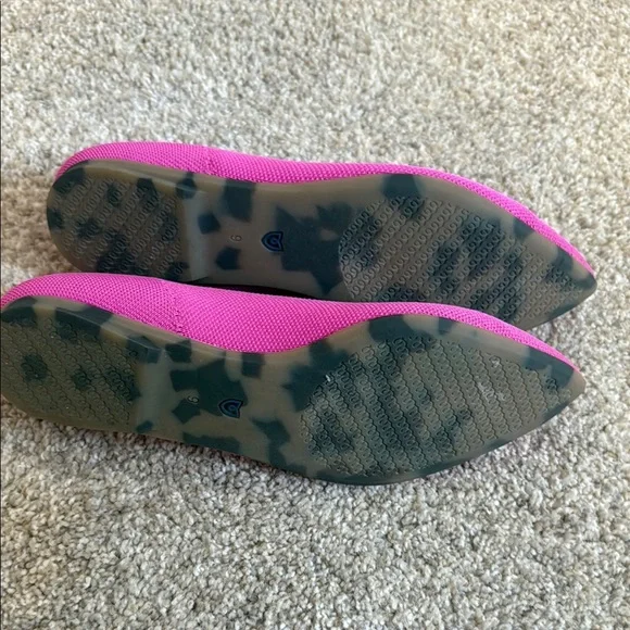 Rothy's Pink Flats Sleek Minimalist Design - Picture 2 of 3